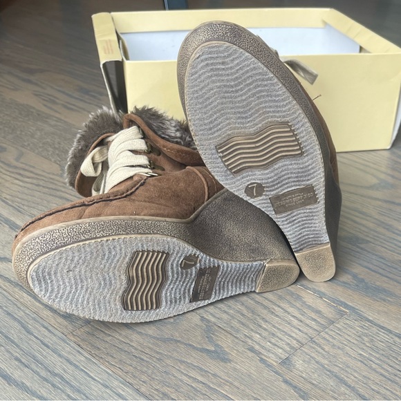 Mossimo Supply Co Kamea Tan Lace Up Wedge Ankle Boots - Picture 6 of 6